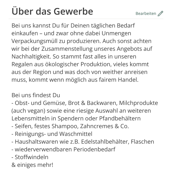 Die Inhaber:innen von Stückgut begrüßen ihre Nachbarschaft und listen ihr Sortiment auf – hier gibt es unverpacktes für den täglichen Bedarf